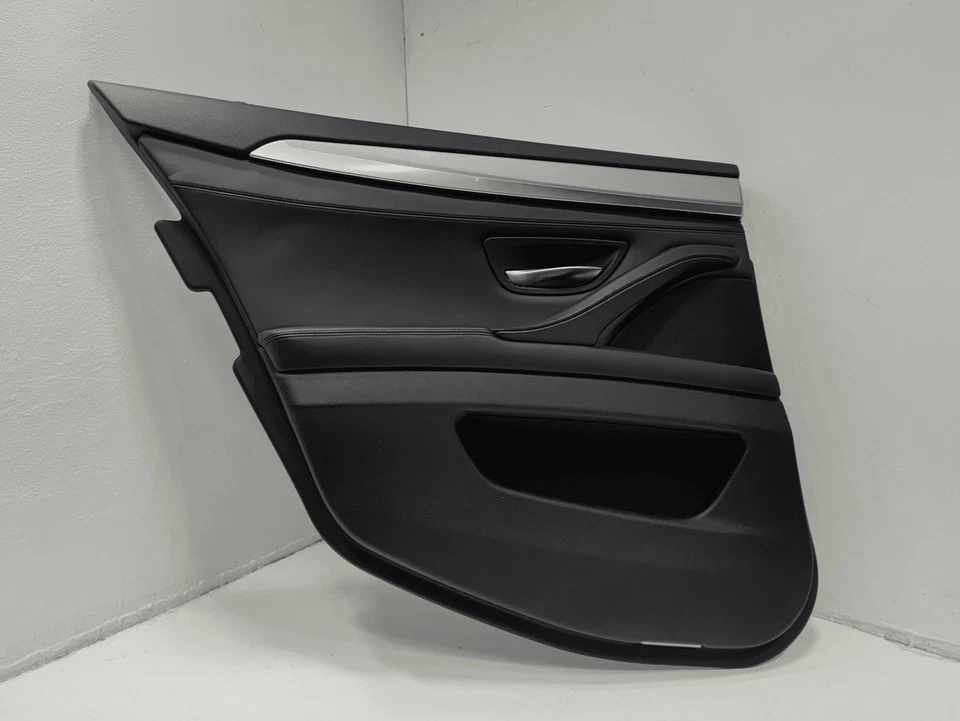 2011-2016 宝马 550i xDrive 前驱动门卡面板人造革黑色原始设备制造商 — 第 3/4 张图片