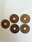 East Africa 1934-1963 Bronze Rare Coins Job Lot Of 5 George V, VI, Elizabeth II