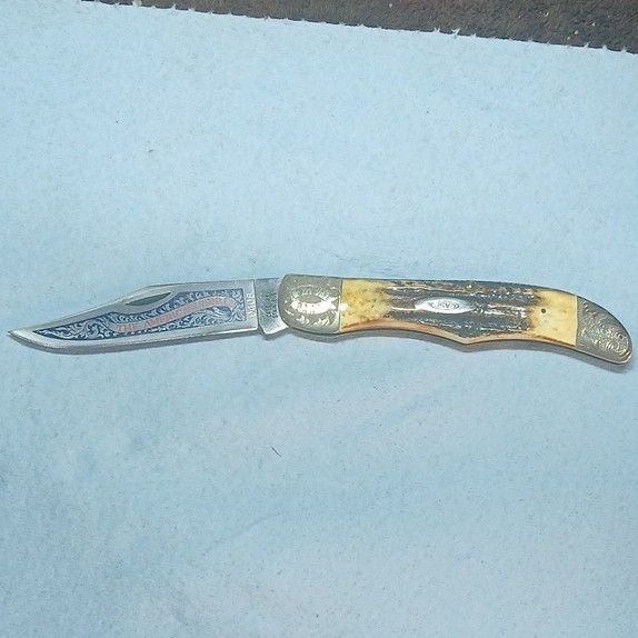 Case 5165 Stag Handle Lockback Knife 1976 American Spirit #0408
