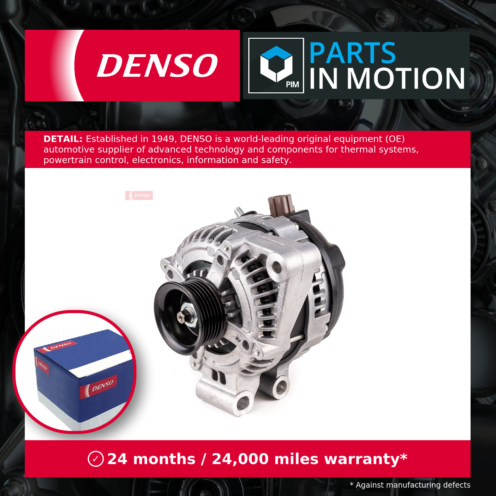 Alternator fits RANGE ROVER SPORT L320 3.6D 06 to 13 Denso LR010514 YLE500290