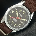 AUTOMATIC VINTAGE REFURBISHED SEIKO 6309A JAPAN MENS BROWN DIAL WATCH a442544-1