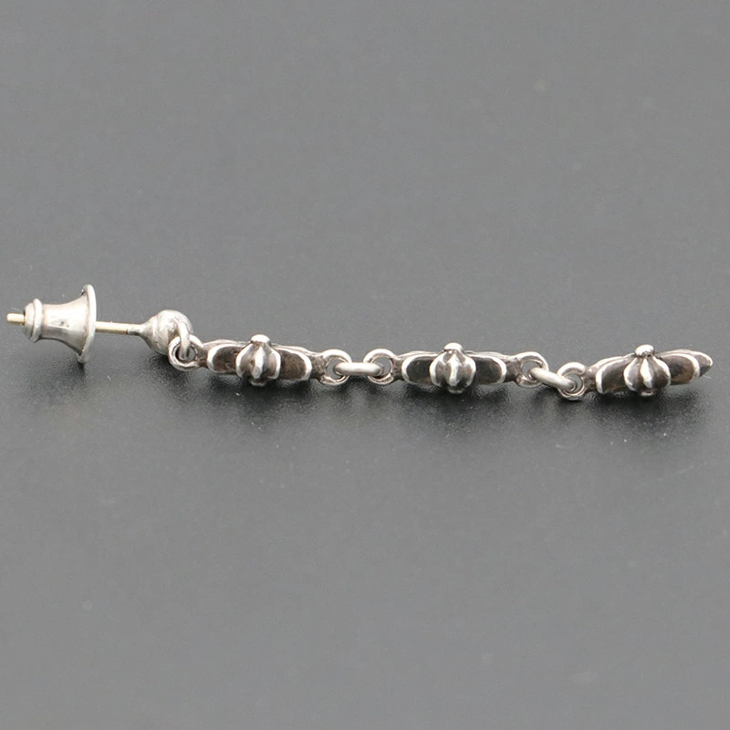 Chrome Hearts Tiny Plus Stud 3 Drop Earrings 2.79g - image 5