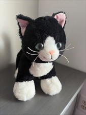 BUILD A BEAR Promise Pets TUXEDO CAT Black White Kitty Plush 11"