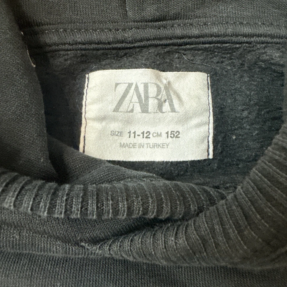 Sudadera con Capucha Zara x Fortnite Niños Jóvenes Mangas Largas Polar Negra Unisex Talla 11/12 Foto 4 de 4