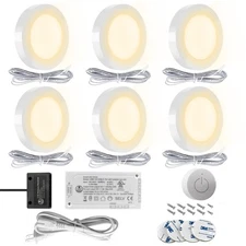 Under Cabinet Lighting Plug in with Wireless Touch Dimmer Switch, Recessed or...