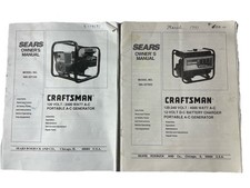 Sears Owners Manuals For Model No. 580.357150 & 580.327052 Generators