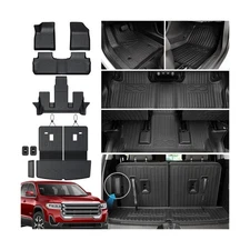 Floor Mats Cargo Mat Set for 2017-2023 GMC Acadia 6 Seats Captain Chairs Acce...