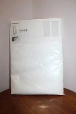 IKEA BORGHILD LIGHT PANEL CURTAINS 1 PAIR SHEER FLORAL WHITE 57"x98"