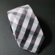 Nwt Michael Kors Classic Black and Light Pink Checkered Tie