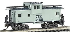 Bachmann 36' Wide-Vision Caboose CSX #3180 - N Scale Model Train Freight Car