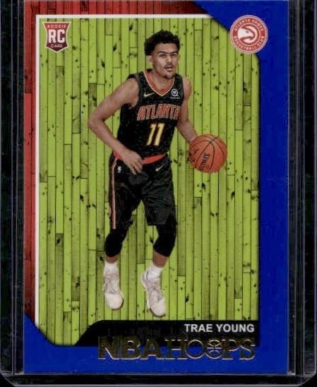 2018-19 Hoops #250 Trae Young Blue