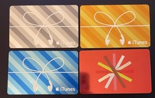 iTunes 2008 vintage gift cards - 4 Different GIFT CARDS No Value