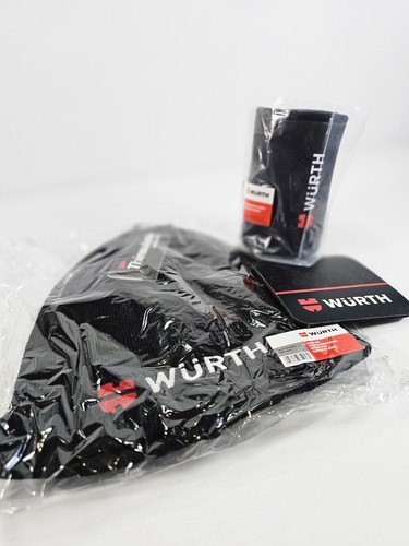 Wurth Beanie Hat with 3M Thinsulate Lining Black with Stubbie Holder New - Picture 3 of 5
