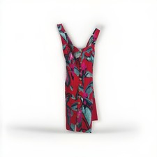 Farm Rio Red Summer Foliage Mini Tropical Dress Size M NWT