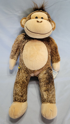 EUC Build A Bear Workshop Brown Chimp Retired Marble Monkey BABW Plush