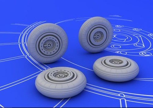 Eduard 672007 1/72 Wheels for EDU (Resin)