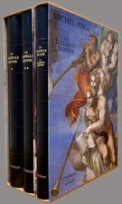 MICHEL-ANGE La chapelle Sixtine. Citadelles & Mazenod 3 vol. 1989. Bel ensemble.