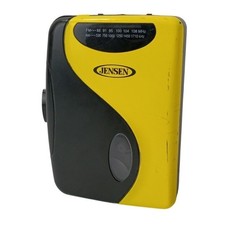 Jensen SCR-68C Portable AM/FM Stereo Cassette Player Yellow Black Walkman