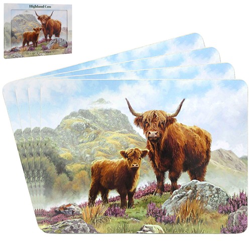 **Special Offer** Set of 4 Placemats Tablemats and Coasters Cork Backed Heat Res - Picture 99 of 118