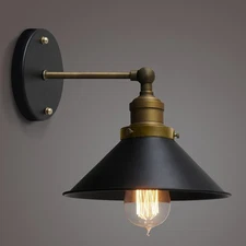 Vintage Wall Lamp Plug-In Industrial Wall Sconce Light Bedroom Lighting Fixture