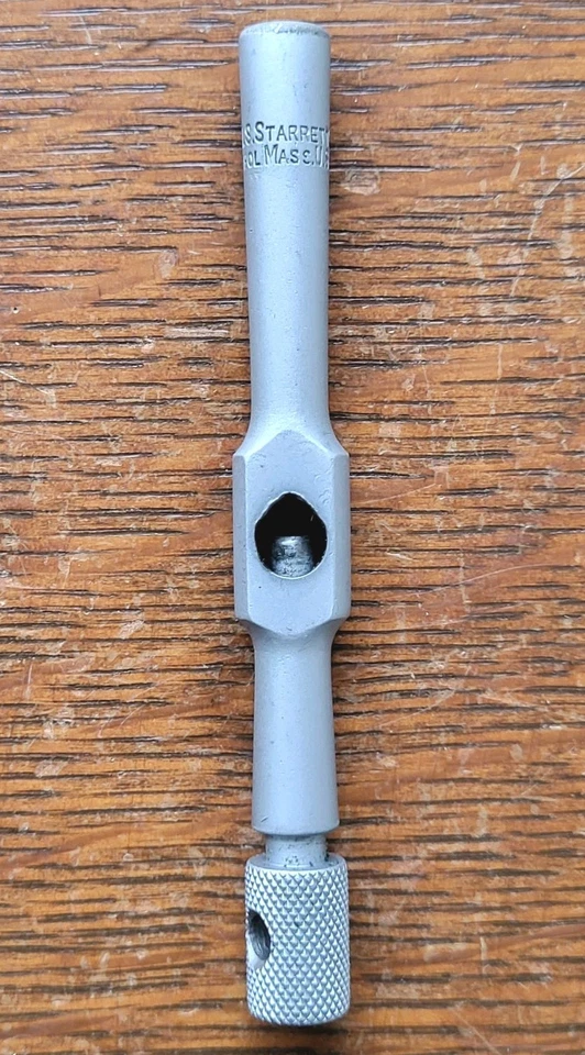 Vintage L. S. Starrett Nº 174 3 1/2" (L) Llave de grifo Herramienta de maquinista EE. UU. Foto 2 de 4