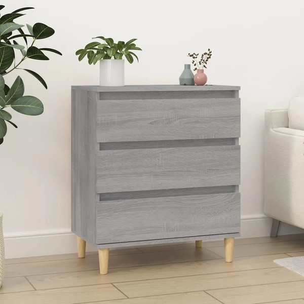 Sideboard Anrichte Kommode Grau Sonoma Eiche 60X35X70 Cm Holzwerkstoff-image