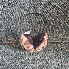 Faux Fur Ear Muffs Leopard Print Brown Black Winter Warm Earmuffs