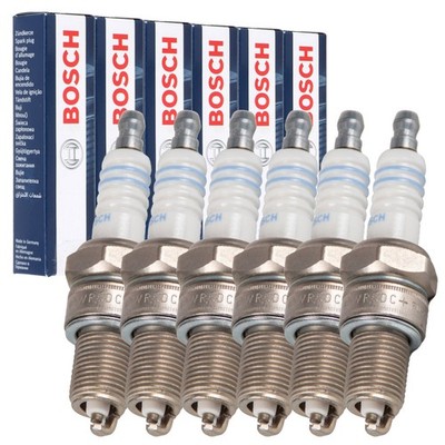 6x BOSCH WR5DC+ 0242245552 Zündkerze für PORSCHE 911 2.0 E-3.0 914 944 3.0 S2