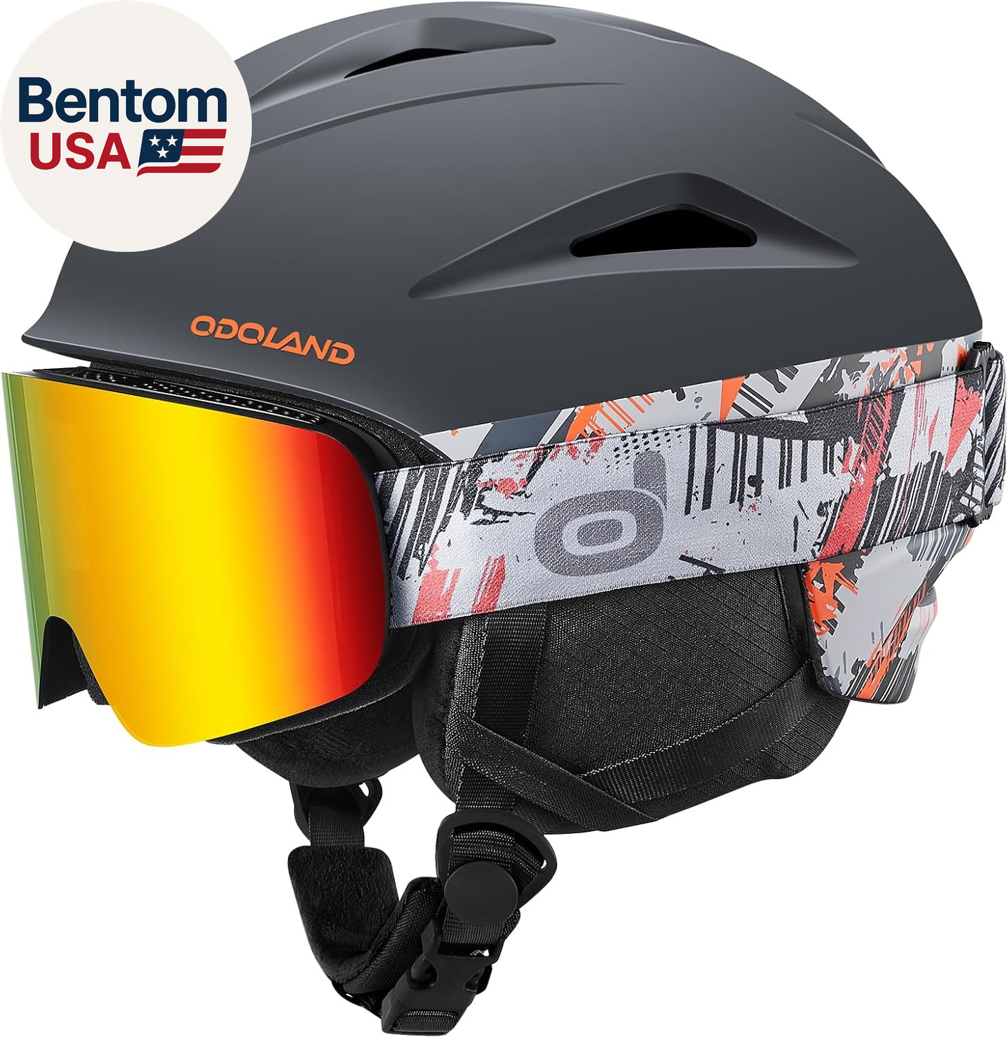 Ski Helmet, Snowboard Helmet with Ski Goggles for Adults and