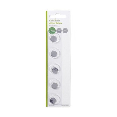 5x Lithium Knopfzelle Knopfzellenbatterie Batterie CR1220 5012LC 3V im Blister