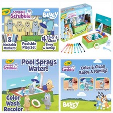 Bluey Crayola Scribble Scrubbie Poolside Play Set