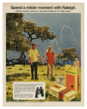 Poster vintage anni 70 pubblicit� sigarette Raleigh - 12X16/16X20/18X24/24X36