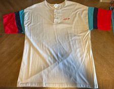 Vintage Adidas Made in USA 70s/80s Men’s Polo Multicolor Striped Sleeves!