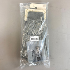 Isotoner Women's Cable Knit Gloves Heather Gray SmartTouch Touchscreen NWT 1SZ