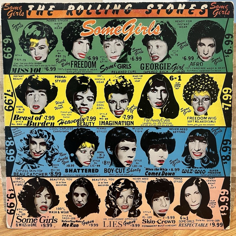 The Rolling Stones Some Girls Vinyl LP US COC Records First Press Celeb Faces