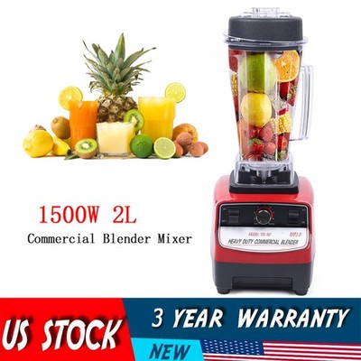 1500W Professional Blender Smoothie Maker Industrial Commercial Quiet NEW