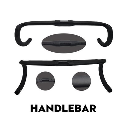 Carbon Road Bike Handlebar 400/420/440mm UD Matt Internal Cable Routing Bar