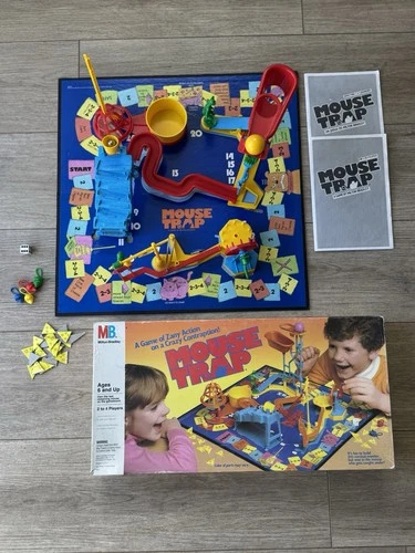VINTAGE Mouse Trap  Milton Bradley 1986 Classic Board Game Kids Family