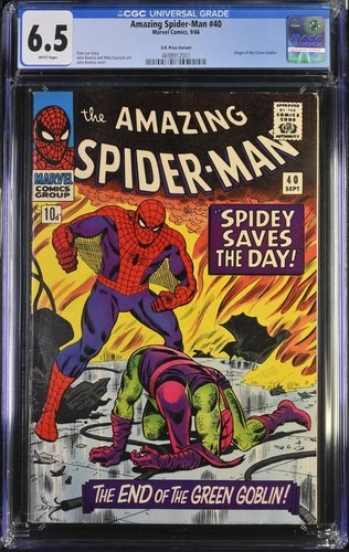 Amazing Spider-Man #40 Origin Green Goblin CGC 6.5 Sept 1966 Marvel UK variant