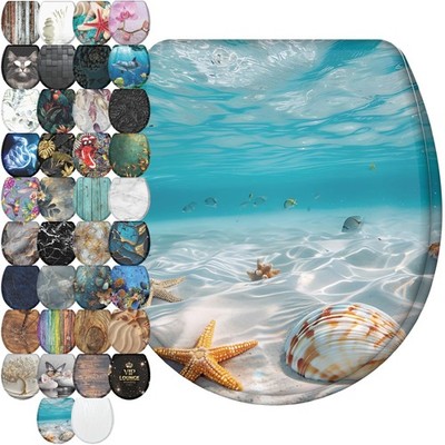 Sanilo Wooden Toilet Seat with Quick Release & Soft Close [ROUND] Waterworld 