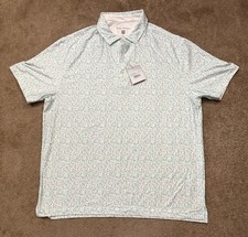 Hickey Freeman Golf Polo Shirt Mens XL Performance S/S Stretch Logo Cactus NWT