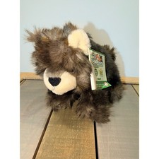 Wild Republic Cuddlekins Babies Wolf Plush Stuffed Animal Brown Grey NEW 8in