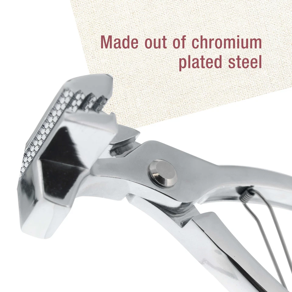 Alicates de lona cromados para estiramiento diseño profesional con mango de retorno de resorte Foto 3 de 4