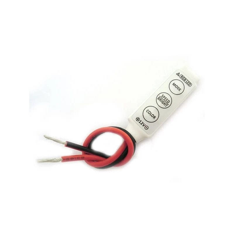 Mini Centralina RGB Led Strip Controller 12V 6A Fino 72W Per Bobina Striscia Led - Immagine 3 di 3
