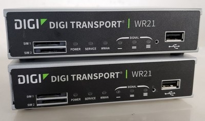 Pair of Digi Transport WR21-L52B-D14-SU Router NO AC *UNIT ONLY*