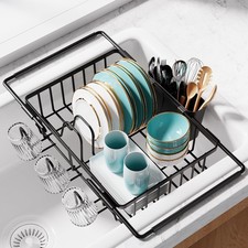 Dish Drying Rack in Sink - Expandable Stainless Steel Dish Rack Over the Sink...