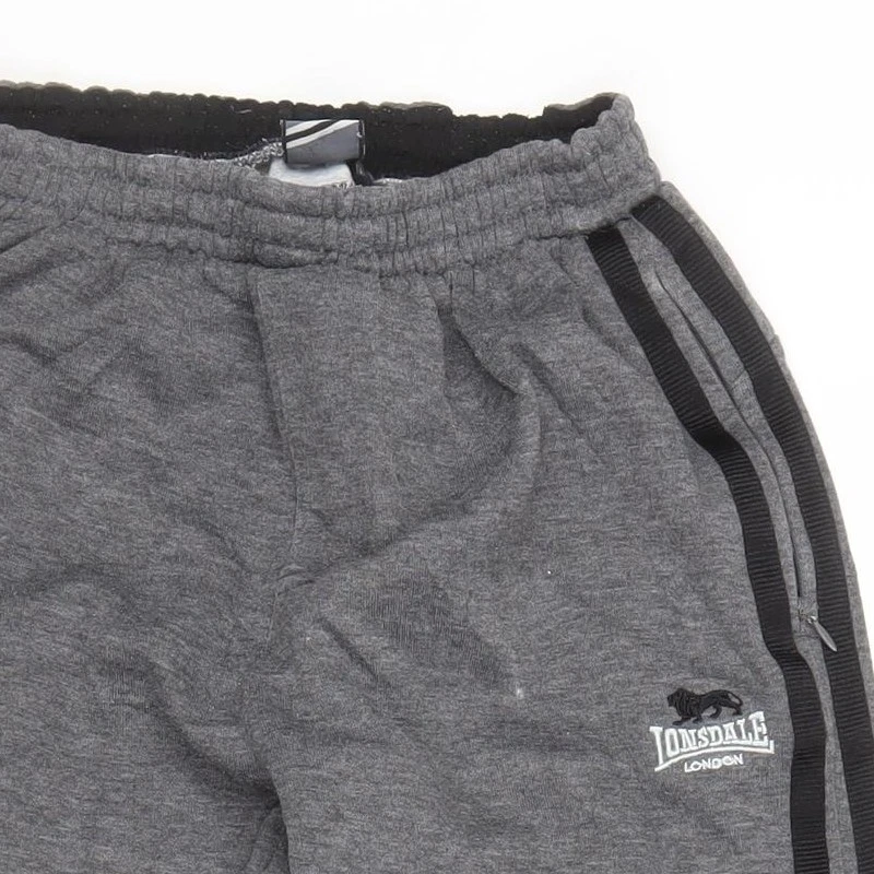 Lonsdale Boys Grey Jogger Trousers 13 Years - Image 4 of 4