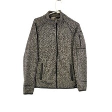 Avalanche Jacket Women's Size M Medium Dark Gray Mock Neck Pockets Full Zip
