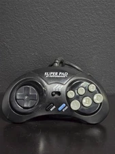 Performance Super Pad Controller for Sega Genesis (6-Button Turbo)