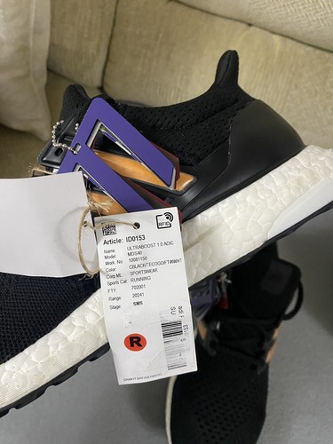 Adidas UltraBoost 1.0 Adicolor Black Running Shoes BNWOB Size 8.5uk Men’s Sample - Picture 11 of 17
